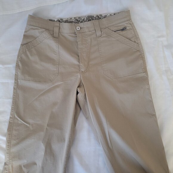 Khaki Capris Lee Platinum Label Womens Size 10 - Picture 2 of 15